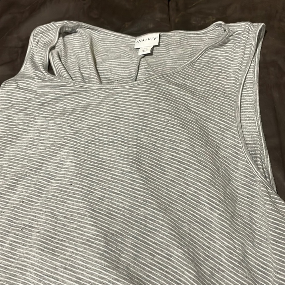 Striped gray shirt